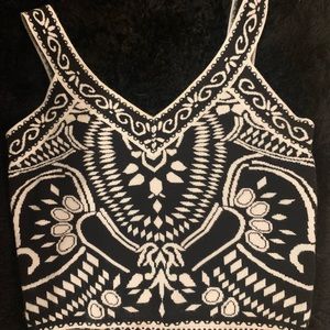 Express crop sweater tank